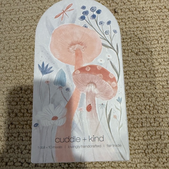 Adorable Knit Bunny Toy in Cream and Blue Cuddle + Kind Mini Henry - Picture 9 of 10